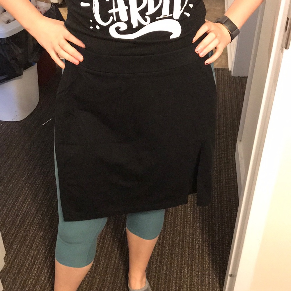 Short black skirt